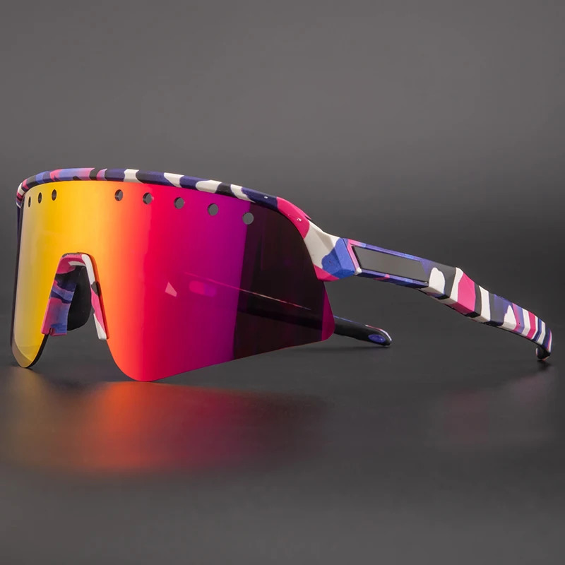 Cycling Glasses Bicycle Mountain Bike Mens Sunglasses Outdoor Sports Running Womens Eyewear Polarized MTB Goggles 3 Lenses 240603