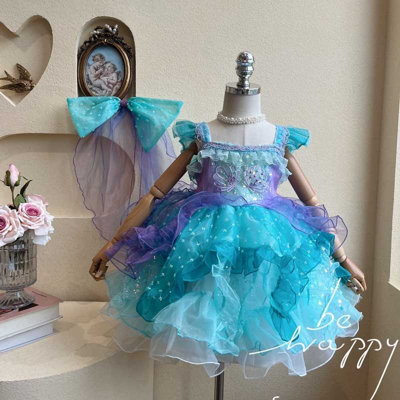 Girl's Dresses Girl's Mermaid Lolita Dress Sparkling Sequin Super Beautiful Pengpeng Princess Dress Mermaid Concubine Dress