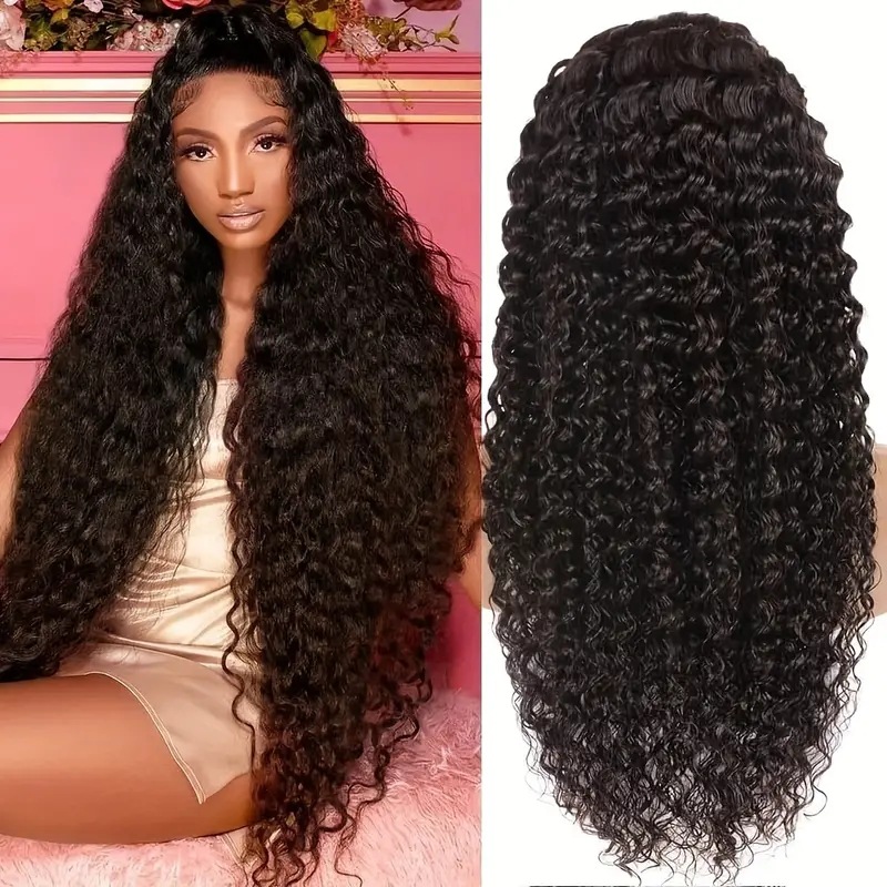 Wholesale High Definition European And American Fashion Wigs African Hot Selg Front 13*4 Lace Small Curly Hair Wig Natural Black