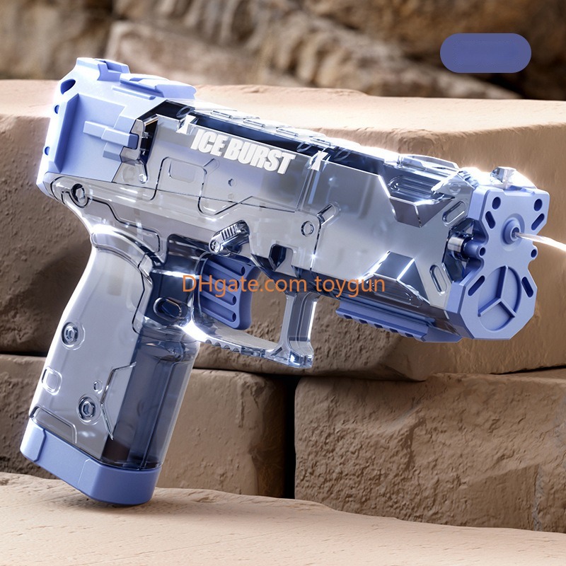 Small Size Water Gun Cool Appearance Continuous Firing Blowback Watergun Large Capacity Toy Gun Summer Pool Outdoor Cs Pubg Jedi Game Prop Gifts for B