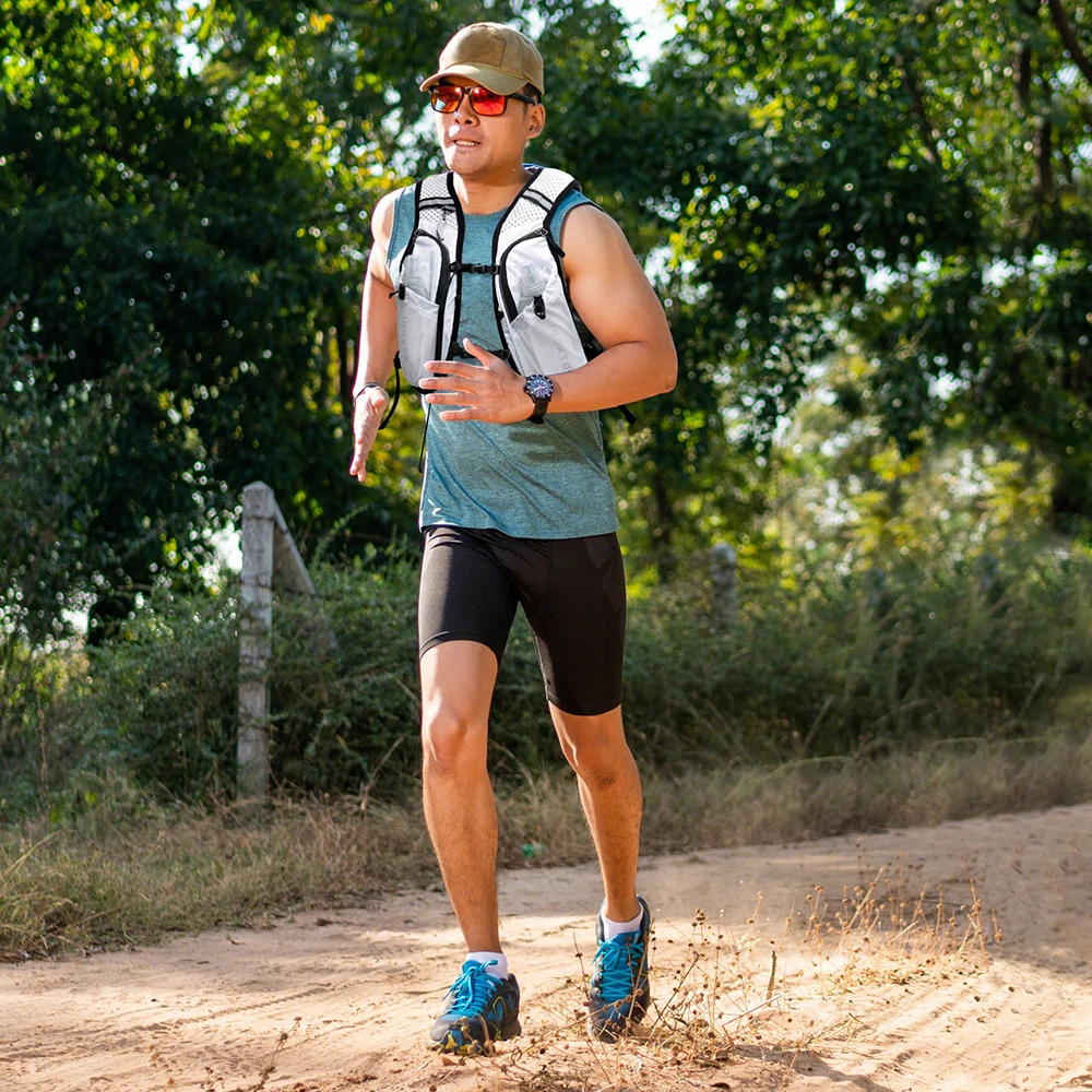 INOXTO Trail Running Backpack 5L Super Hydrating Vest Bag Marathon Cycling 250ml Soft Bottle Bottled Water 240601