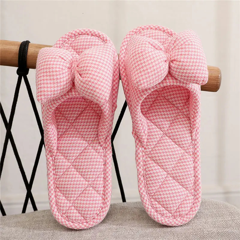 Korean Version of Anti Slip Fabric Sole with Soft Soles for Men and Women Indoor Silent Floor Slippers for Couples All Seasons 240607