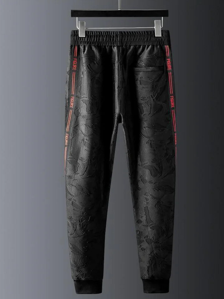 Mens Winter Thick Fleece Liner Hooded Sweatshirt Pants Two Piece Running Set Warm Outdoor Jogging Tracksuit Gym Fitness Sets 5XL 240530