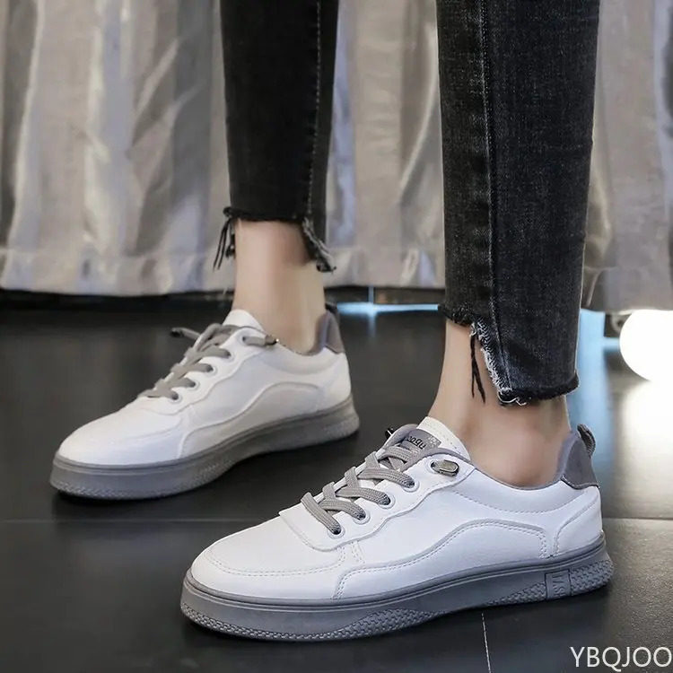 lace-up Women Comfort pu Sneakers leather Casual Shoes Woman White Sneaker Womens Flats atillas Mujer Tenis Feminino PINK 2