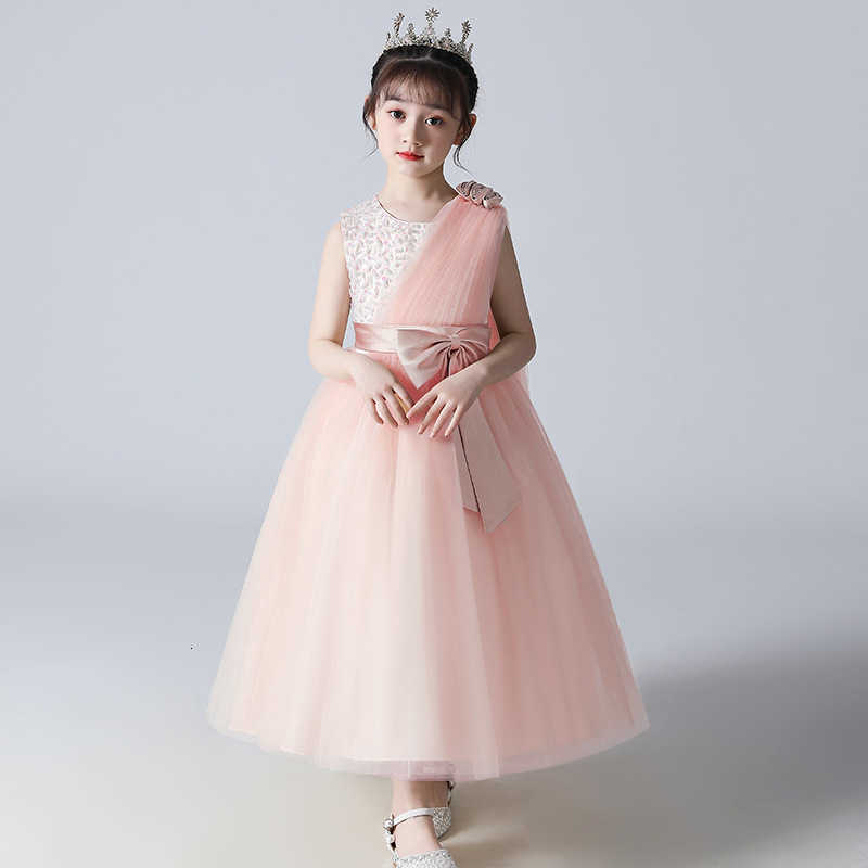 Girl's Dresses Children's evening dress princess dress high-end flower girl host piano performance dress long girl dress
