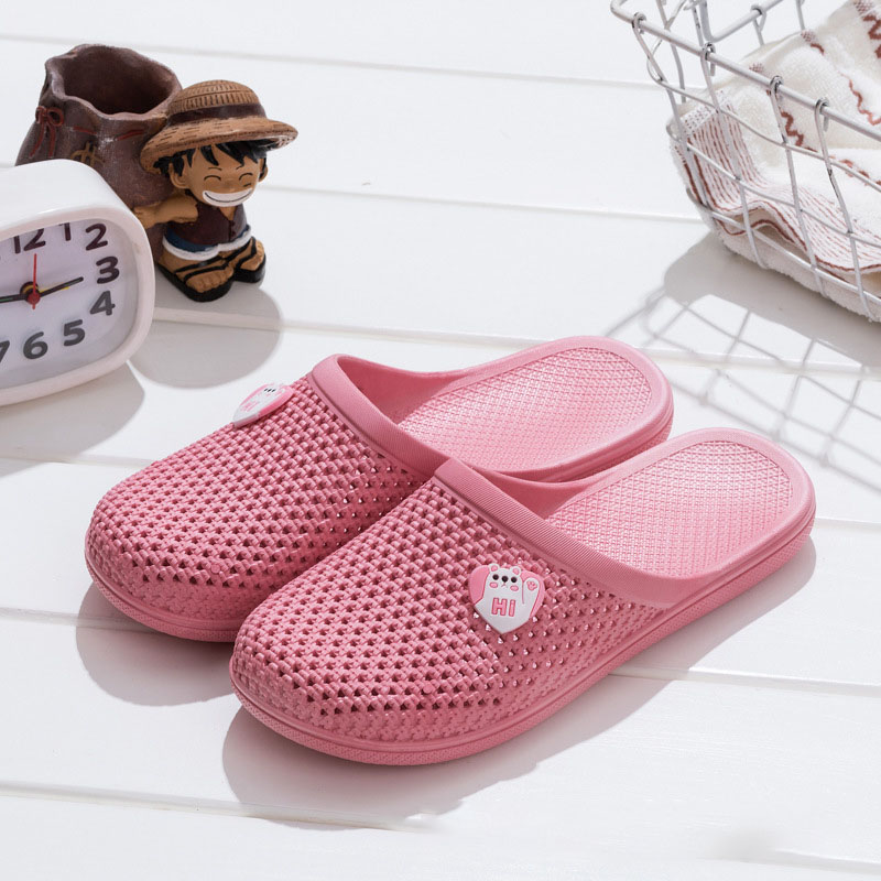 Summer Thick 2024 Couple Soft Bottom Hole Injection Shoes Womens Headband Breathable Purple Fashion Cover Toe Cool Slippers Free of Shipping Lhshoe