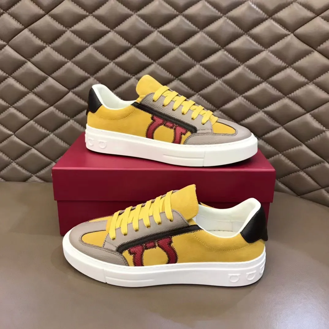 Fashion men designer shoes comfortable bottom leather Luxury Mens party sports casual sneaker trainers shoe fast ship 04