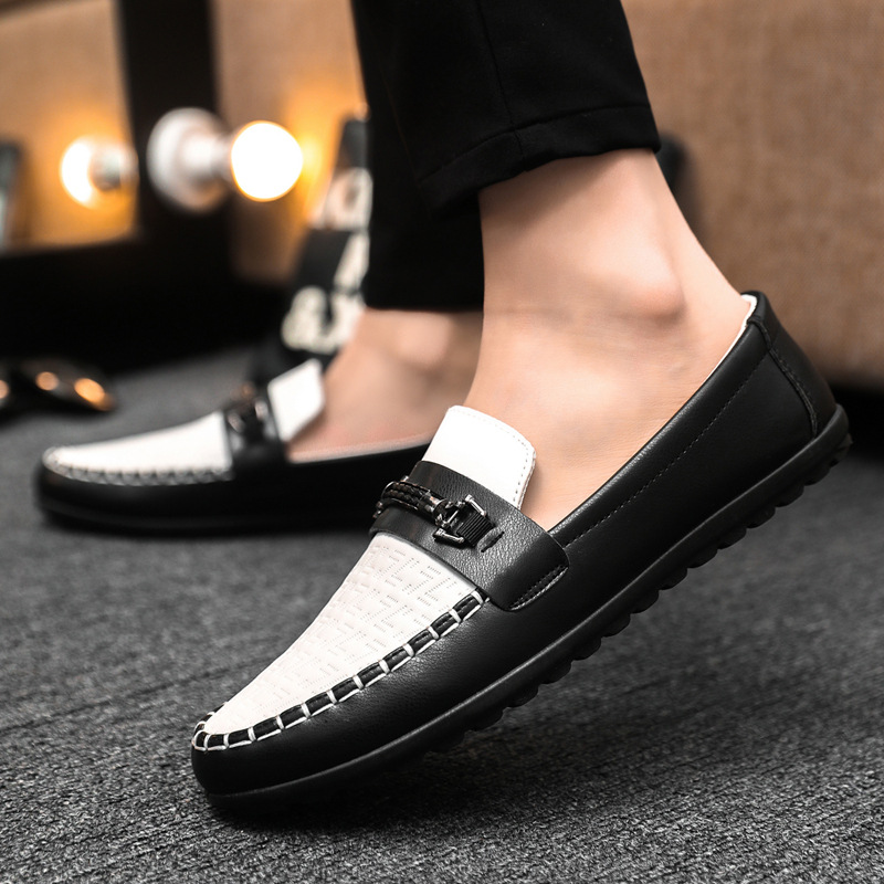London 2024 Spring Men's Business Formal Leather Loafers, Black, Soft Sole, Korean Style dh5727163