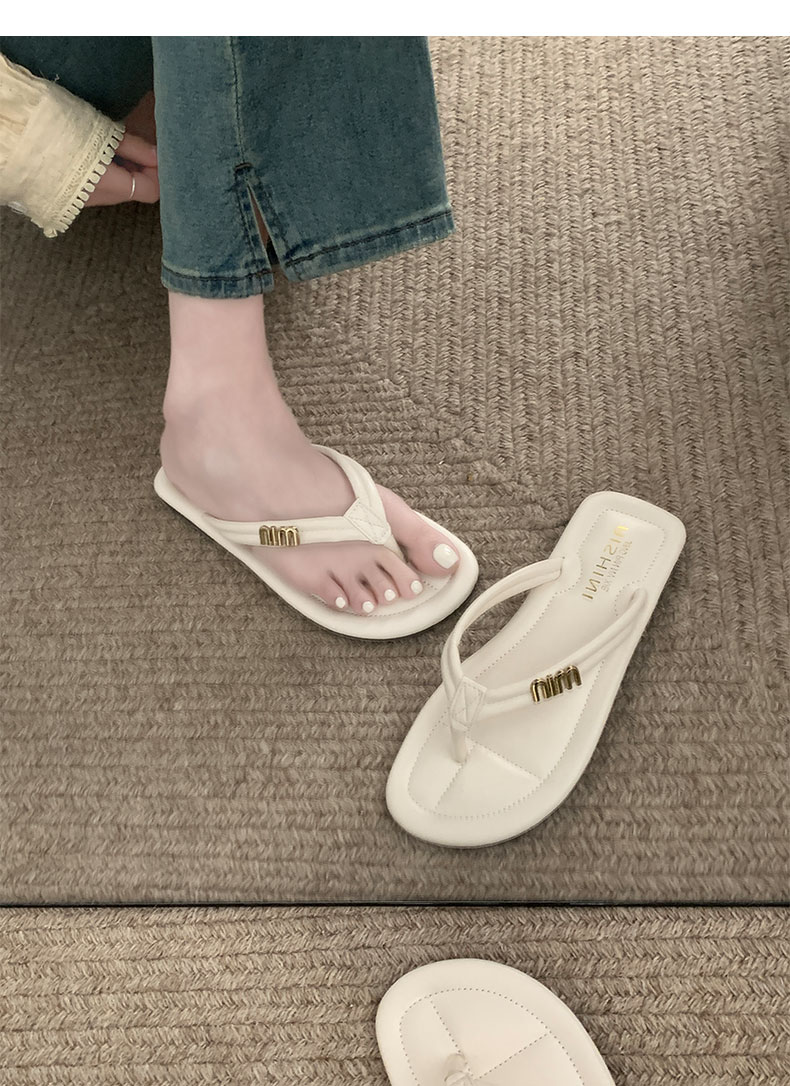 Designer Women Slipper Beach Non-slip Summer Fashion Flip-ps Classic Letter Decorative Sandals