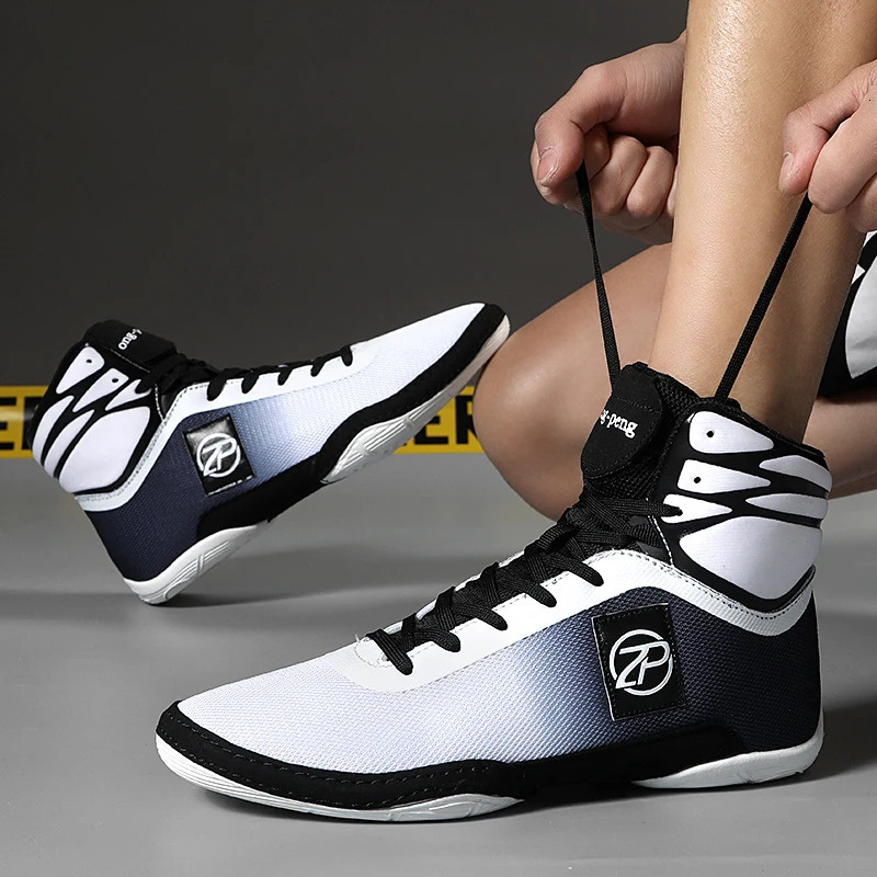 Professional Competition Sports Men Wrestling Shoes Breathable Boxing Shoes for Mens Anti Slip Sport Shoes Men Training Shoe 240607