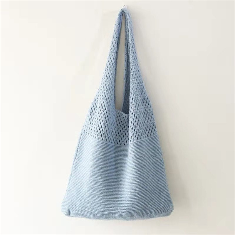 New best-selling knitted bags woven bags shoulder bags Japanese and Korean tote bags bohemian bags crossbody bags women's bags trendy