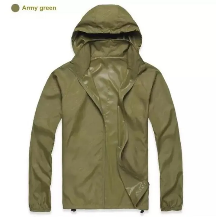 Mens Jackets 2023 Summer Womens Rain Jacket Coats Outdoor Casual Hoodies Windproof And Waterproof Sunsn Face Black Drop Delivery Appar Dhxqj