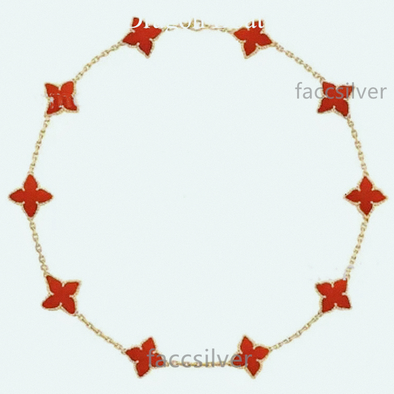 10 Diamond designer jewelry Sweater Necklace 20 Flowers Fashion High Quality Gold Designer Necklace for Women's Jewelry High quality gifss