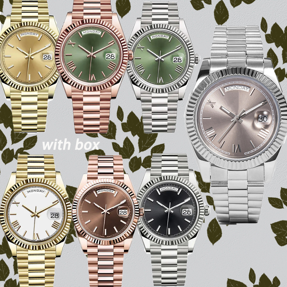 watch mechanical mens watches couple gold silver stainless steel sapphire glass waterproof womens watch 36/41mm