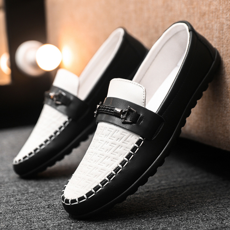London 2024 Spring Men's Business Formal Leather Loafers, Black, Soft Sole, Korean Style dh5727163