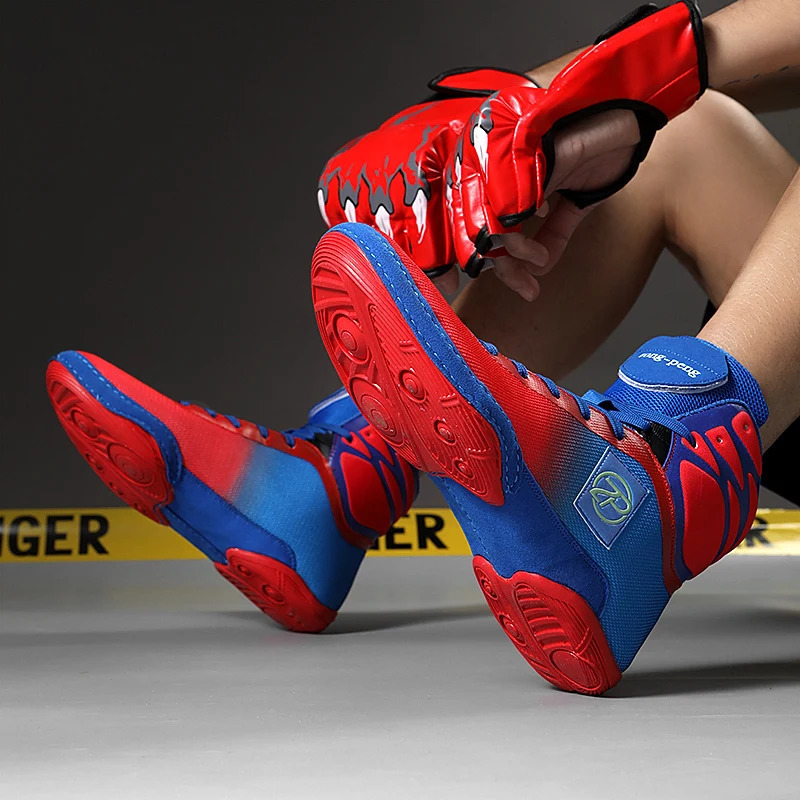 Professional Competition Sports Men Wrestling Shoes Breathable Boxing Shoes for Mens Anti Slip Sport Shoes Men Training Shoe 240607