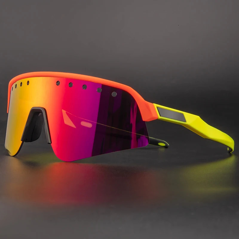 Cycling Glasses Bicycle Mountain Bike Mens Sunglasses Outdoor Sports Running Womens Eyewear Polarized MTB Goggles 3 Lenses 240603