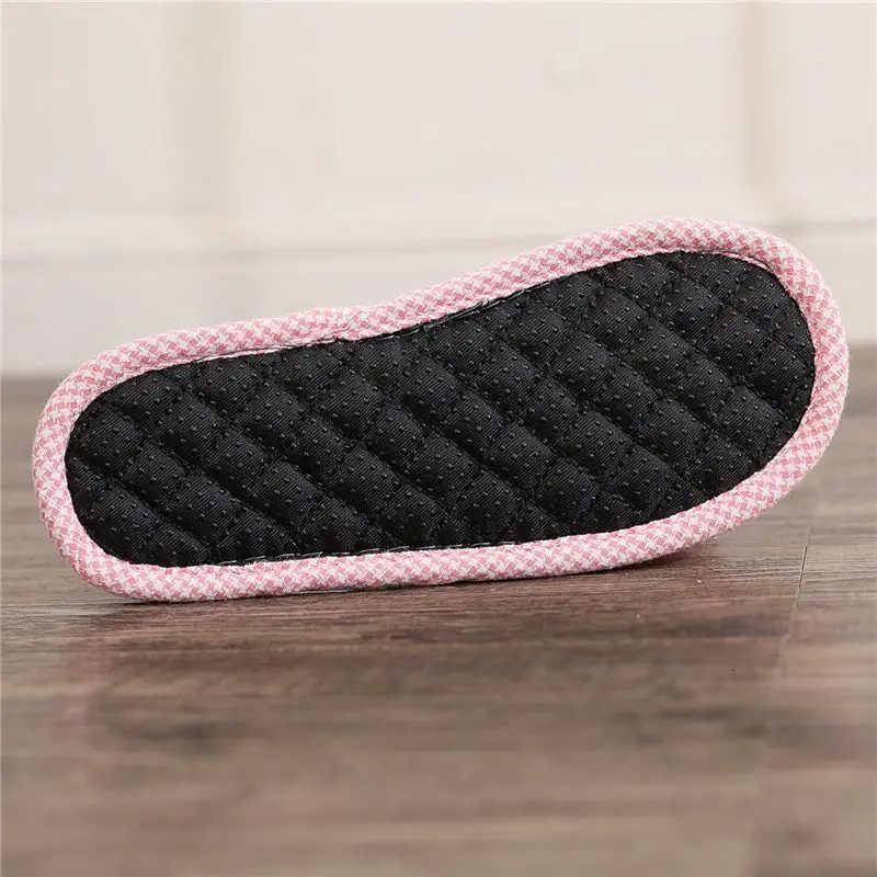 Korean Version of Anti Slip Fabric Sole with Soft Soles for Men and Women Indoor Silent Floor Slippers for Couples All Seasons 240607