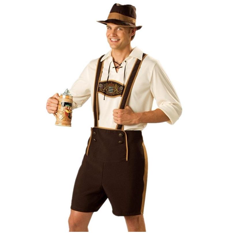 Theme Costume Oktoberfest Lederhosen Bavarian Octoberfest German Festival Beer Halloween For Men Costumes Plus Size M L Xl 2Xl1 Drop D Otz8Z