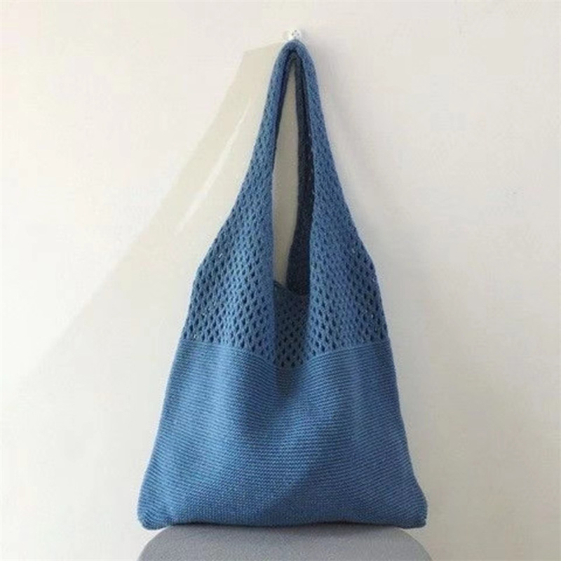 New best-selling knitted bags woven bags shoulder bags Japanese and Korean tote bags bohemian bags crossbody bags women's bags trendy