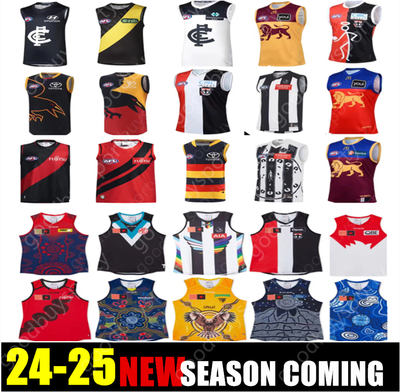 25 AFL port Adelaide Essendon jersey Geelong Sydney Carlton Hawthorn Brisbane fremantle GWS Gold coast Vest west Richmonds STKILDA North Melbourne