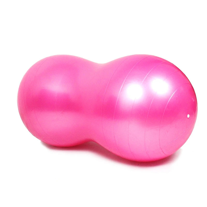 9045cm AntiBurst Peanut Yoga Ball for Home Exercise Fitness Equipment Sports Gym Pilates Trainning with Pump 240603