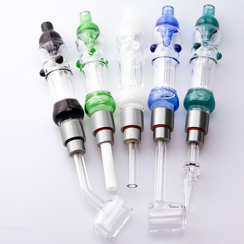 BAOLU NC026 Nectar Collector Colorful Spill-Proof 510 Titanium Ceramic Quartz Nail Water Perc Nectar Collectors
