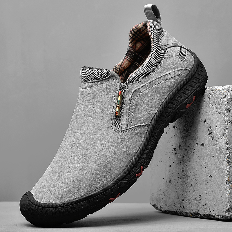 oversized men anti Free shipping slip sports hiking casual shoes fashionable trends outdoor versatile running shock absorption Lhshoe