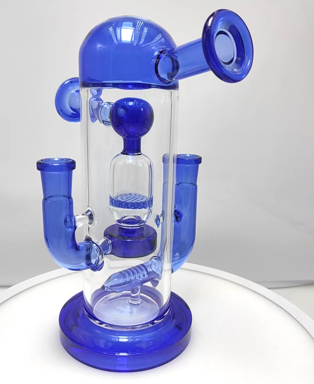 Coil Bong Hookahs Recycler Big Glass bongs Water Pipes Thick Glass Tobacco With 14mm Bowl