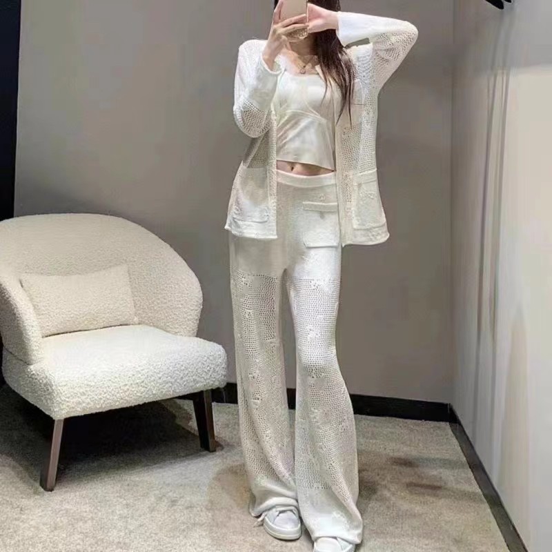 Chan 2024 new designer clothes women CC cardigan jacket designer cardigan jackets womens designer sweater women designer jacket women pants wide-leg p