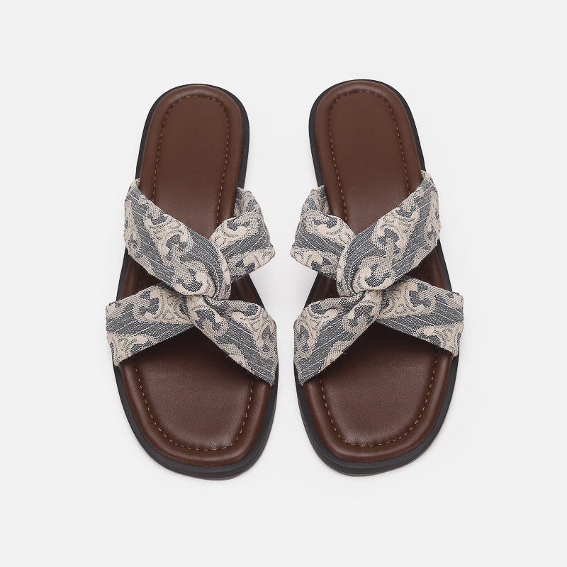 Summer Flip-ps Minimalist Pleated Slippers hot Multi-Color Sandals Women Beach Vacation Slipper