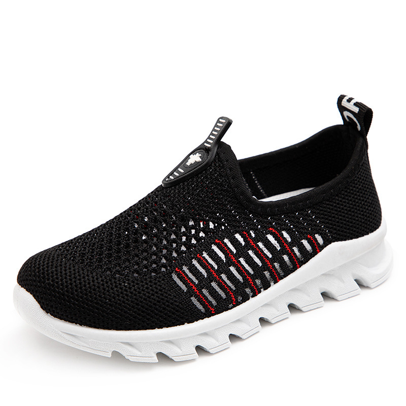 Solid Summer 2024 New Children Soft Sole Running Student Breathable Sports Shoes Free Shipping Lhshoe