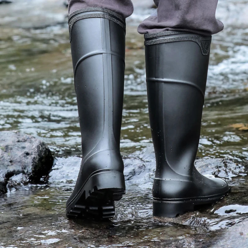 High Quality Men Rain Boots Men Rain Boots Non slip Highmediumlow Male Shoes Rubber Man Waterproof Shoes Fashion Shoes for Men 240607