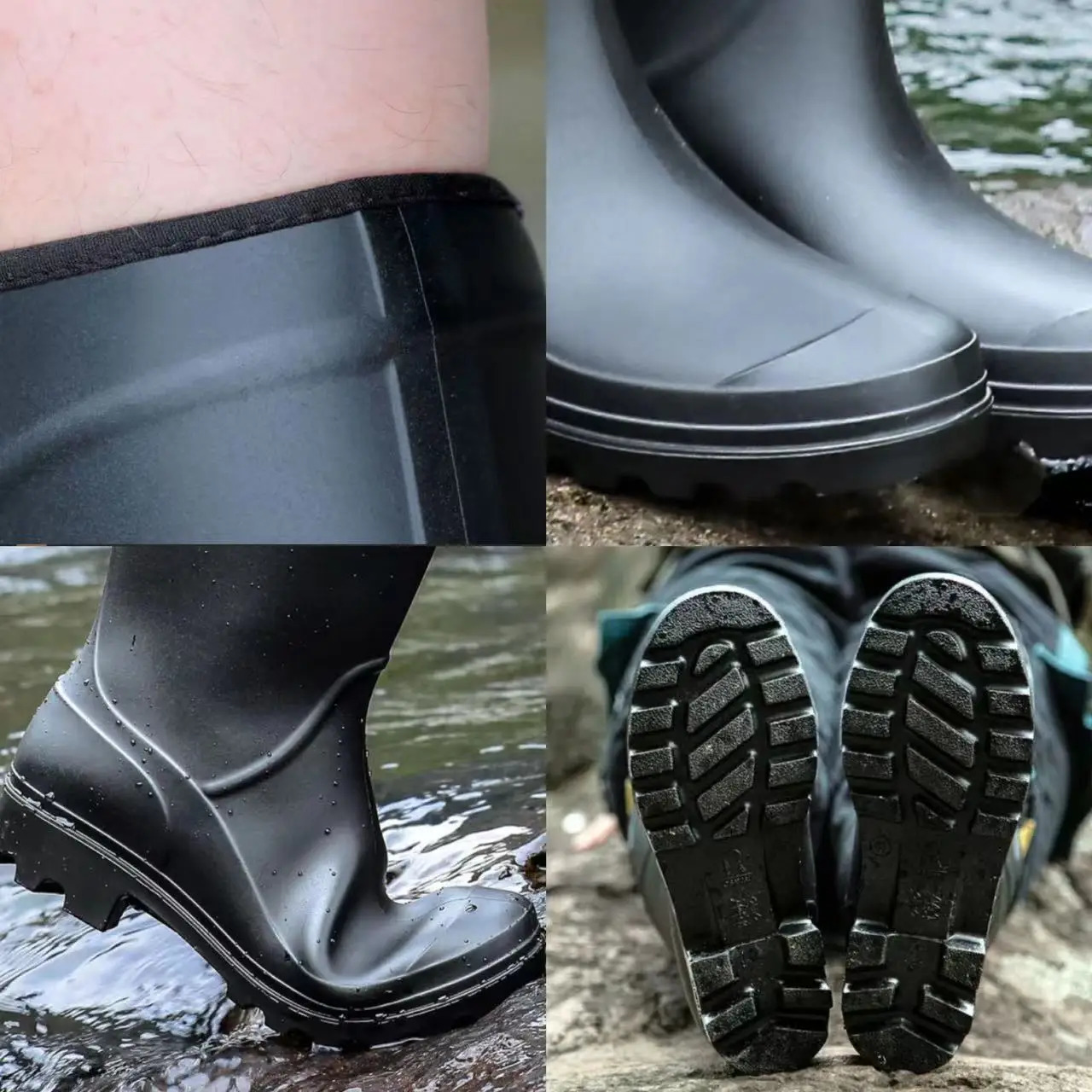 High Quality Men Rain Boots Men Rain Boots Non slip Highmediumlow Male Shoes Rubber Man Waterproof Shoes Fashion Shoes for Men 240607