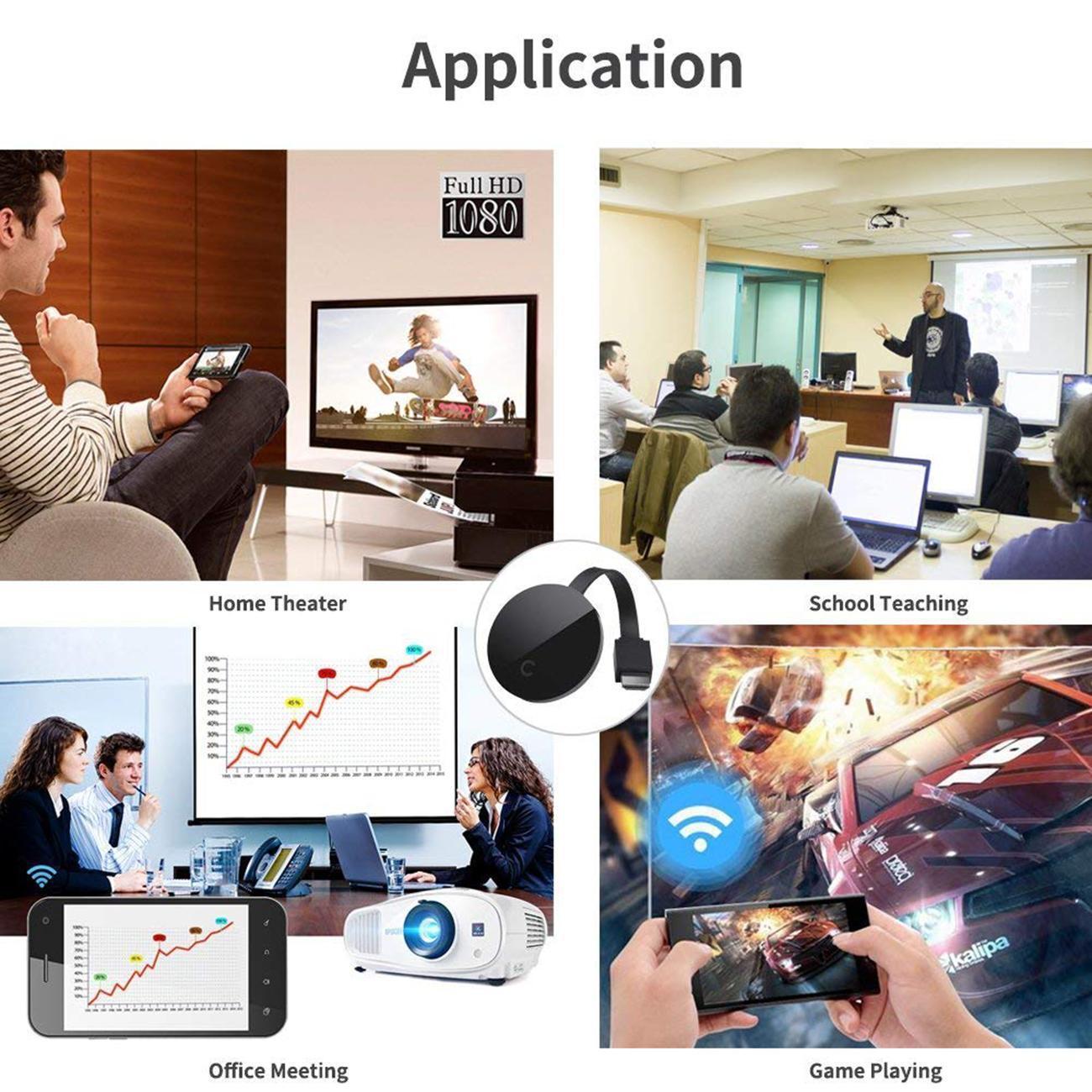 Chromecast 1080P TV stick WiFi mirascreen HDMI-compatible HD Display Media Streaming Video TV Smart Home For ios Android