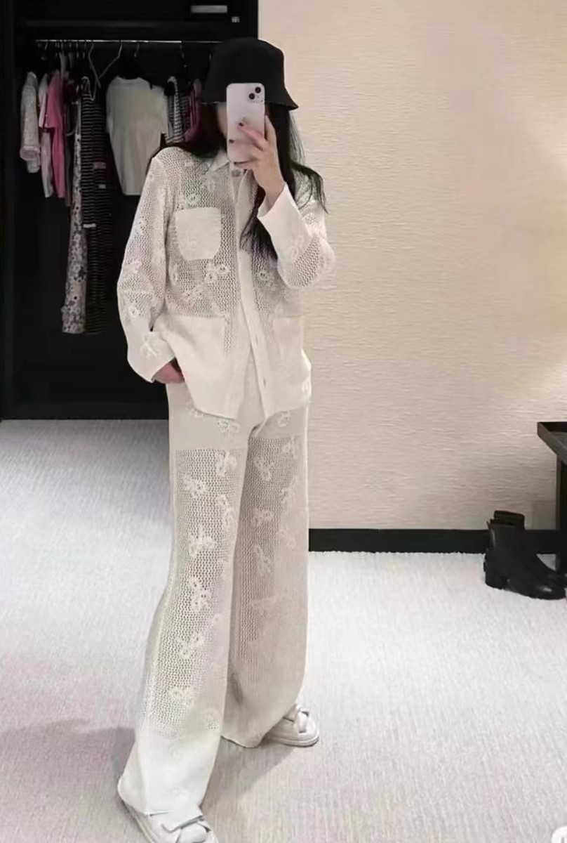 Chan 2024 new designer clothes women CC cardigan jacket designer cardigan jackets womens designer sweater women designer jacket women pants wide-leg p