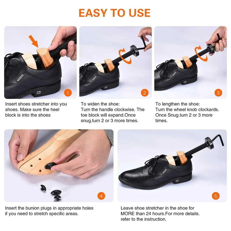 Stretcher Shoes Tree Shaper Rack 1Piece Unisex Shoe SML for Women Man Adjustable Wooden Pumps Boots Expander Trees Size 240607