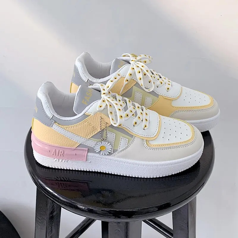 Women Chunky Platform Fashion Autumn Breathable Comfort tennis Feminino Sport Shoes White women Sneakers pink 240607