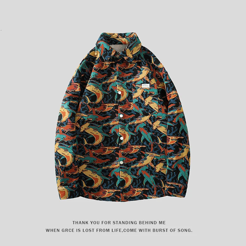 Graffiti Printing American Retro Jacket Men Autumn Trend Heavy Embroidery Casual Jackets Hip-hop Oversizes Man Women Unisex Coat 240530