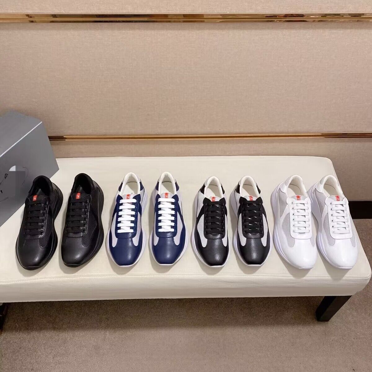 2024S/S Casual Shoes Men Sports Shoes & America Cup Low Top Sneakers Matter leather Shoes desige Rubber Sole Fabric Leather Men's Wholesale Discount Trainers with box