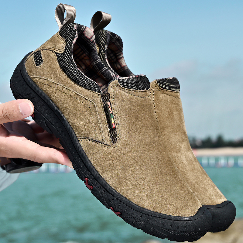 oversized men anti Free shipping slip sports hiking casual shoes fashionable trends outdoor versatile running shock absorption Lhshoe