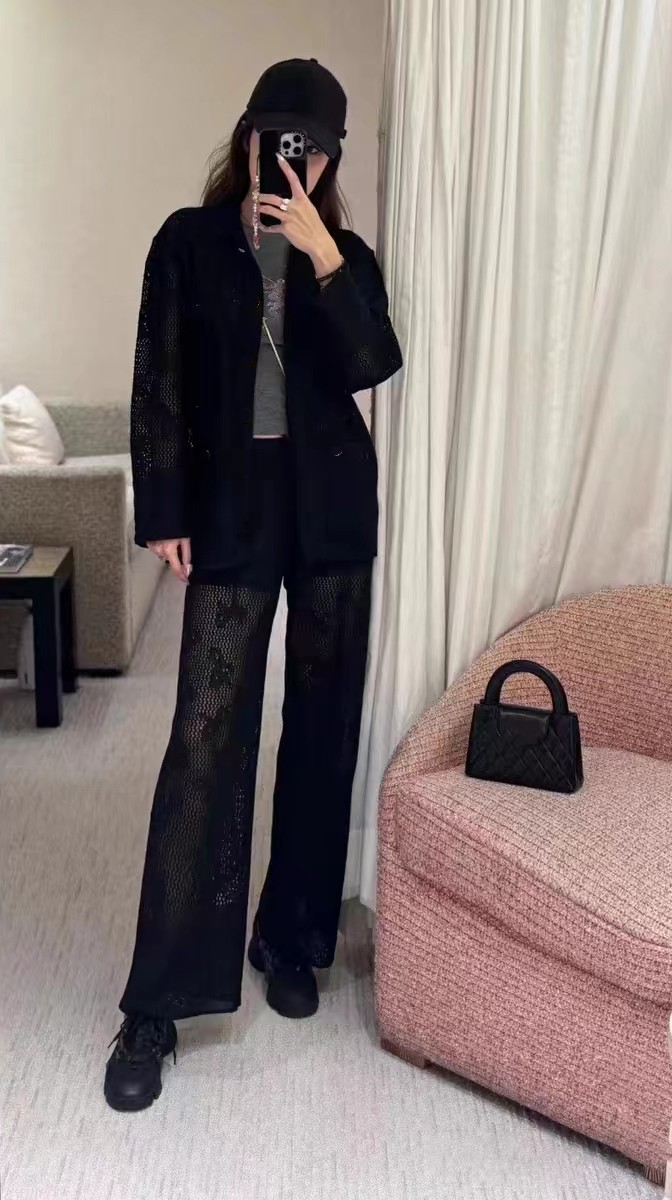 Chan 2024 new designer clothes women CC cardigan jacket designer cardigan jackets womens designer sweater women designer jacket women pants wide-leg p