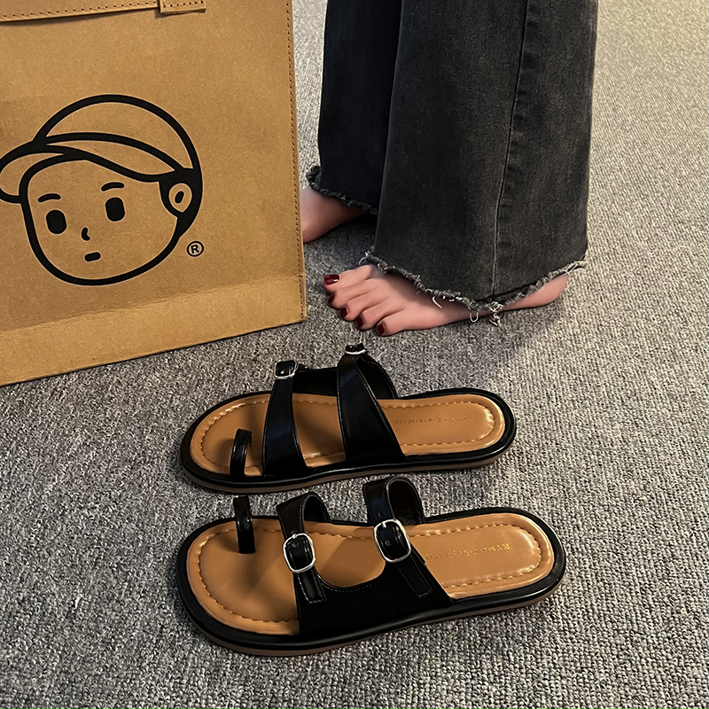 Designer Fashion Trend New Women's Summer Flat Sandals, Beach Fashion Diving Slippers, Indoor Shoes