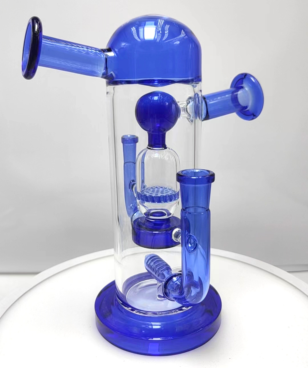 Glass Gene Dab Rig tornado Water Bong Handmade Hookah Smoking Pipe Borosilicate Material 5 Inch Shisha With 14mm Joint Bowl