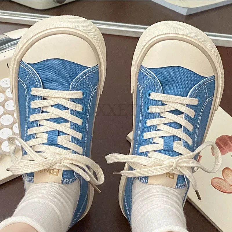 Womens Canvas Shoes Comfort Edition Korean Fashion Spring/Summer Womens Sports Shoes and Casual Womens Shoes 240516