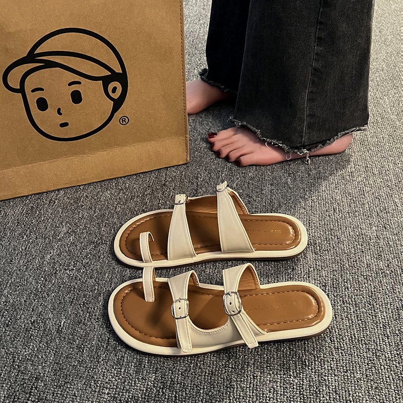 Designer Fashion Trend New Women's Summer Flat Sandals, Beach Fashion Diving Slippers, Indoor Shoes