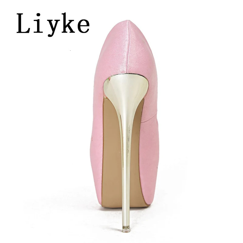 Liyke Sexy Peep Toe Party Nachtclub Stripper Pole Dance High Heels Wedding Prom Shoes Stiletto Women Platform Pumps Size 34-45 240729