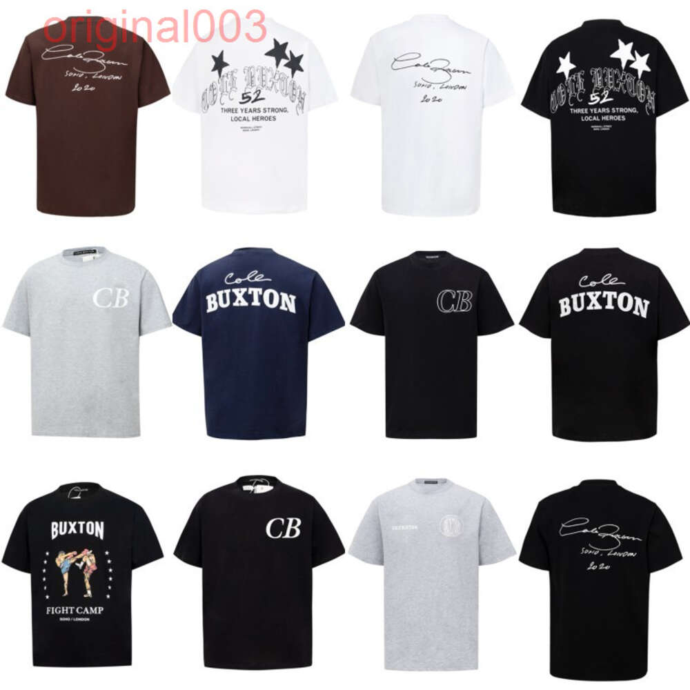 Mens T-Shirts Cole Buxton Summer Spring Loose Green Gray White Black T Shirt Men Women High Quality CB street Classic Slogan Print Top Tee With Tag Couple top