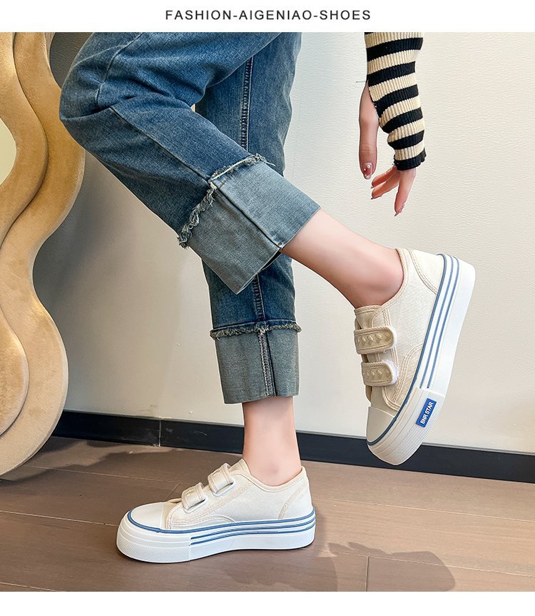 Women's Casual Shoes Canvas Thick Sole Sports Style fashion
