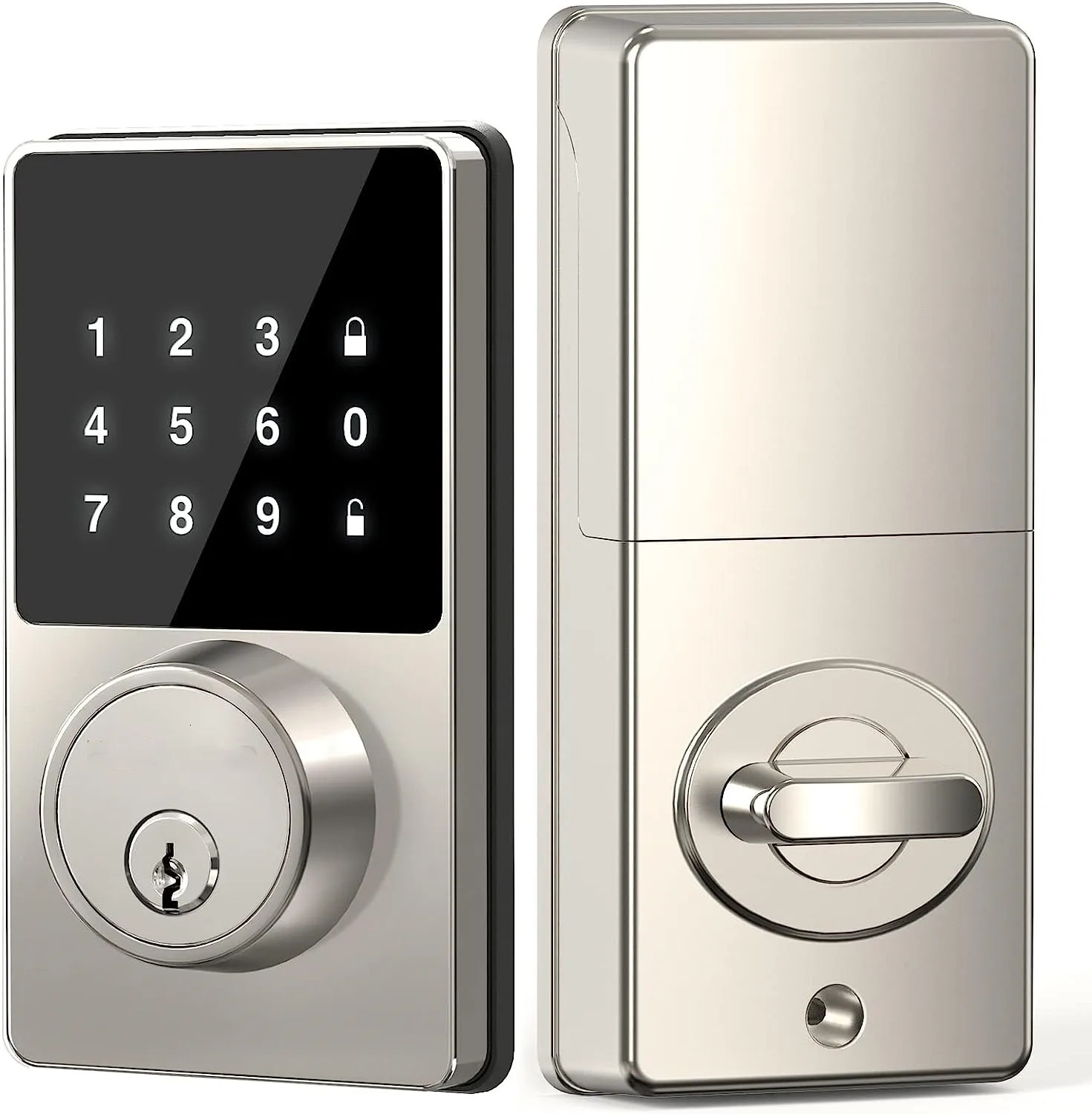 Smart Lock with password Keyless Entry Door Touchscreen Keypads Easy to Install App Unlock 50 User Codes 240603
